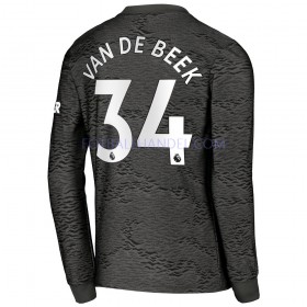 Herre Fotballdrakter Manchester United Donny van de Beek 34 Borte 2020-21 Langermet